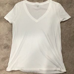 Gap white v neck shirt, washed but never worn